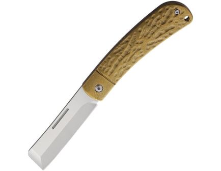 Rough Rider APTA Folding Chisel Knife, Brass - RR2284