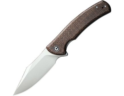Civivi Sinisys Folding Drop Point Knife, Brown - CIVC200392