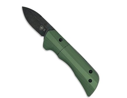 Templar Knife California Legal Auto Assisted Drop Point Knife, Green - CAA-AG-32-1