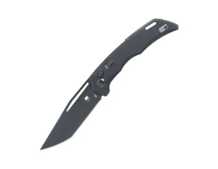 CobraTec Knives Koa Folding Tanto Knife, Black - CTKOABLKTNS