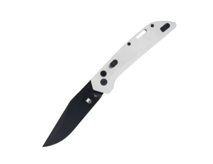 CobraTec Knives Naja Folding Clip Point Knife, Lunar Grey - CTNAJLNGRY