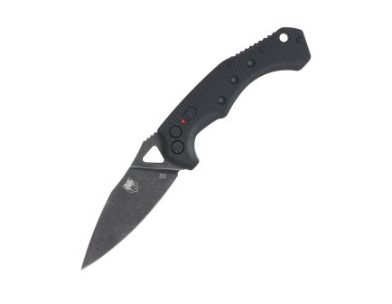 CobraTec Knives Ryker Folding Drop Point Knife, Black - BAFRYK