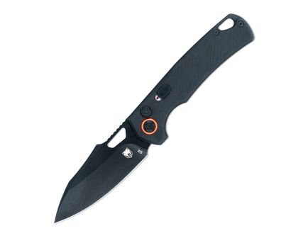 CobraTec Knives Wolverine Folding Clip Point Knife, Black - CTWOLAUTOBLK