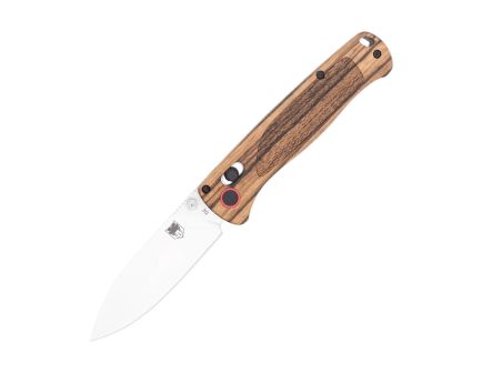 CobraTec Knives Zebrawood Folding Drop Point Knife, Zebrawood - CTZWDBLDNS