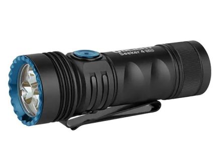 Olight Seeker 4 Mini 1200 Lumen EDC Flashlight, Black