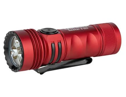 Olight Seeker 4 Mini 1200 Lumen EDC Flashlight, Red