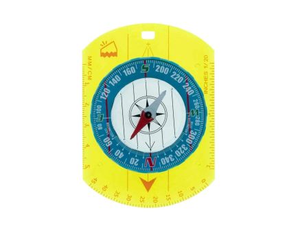 UST Hi Vis Waypoint Map Compass, Yellow - 1146768