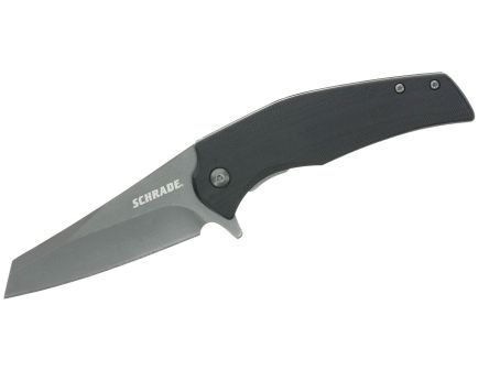 Schrade Torsion Folding Reverse Tanto Knife, Black - 1182622