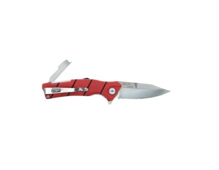 Bubba Blade Sculpin Snips Folding Drop Point Knife, Red - 1207202