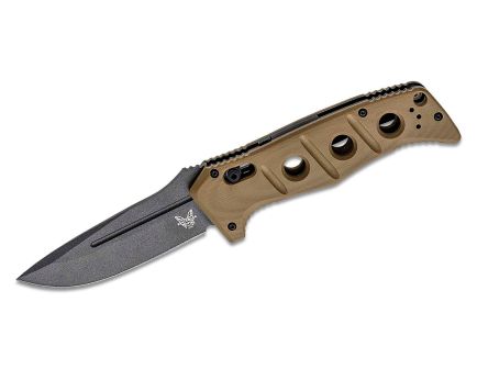 Benchmade Auto Adamas Folding Drop Point Knife, Desert Tan - 2750GY-3