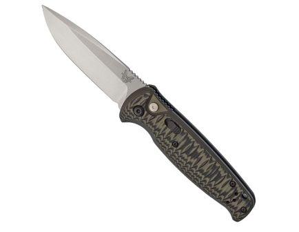 Benchmade CLA Folding Drop Point Knife, Green & Black - 4300-1