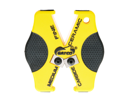 Gatco Double Duty Carbide Knife Sharpener, Yellow - 6402