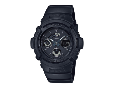 Casio G-Shock Premier 200M Analog/Digital Wrist Watch, Black - AW591BB1A