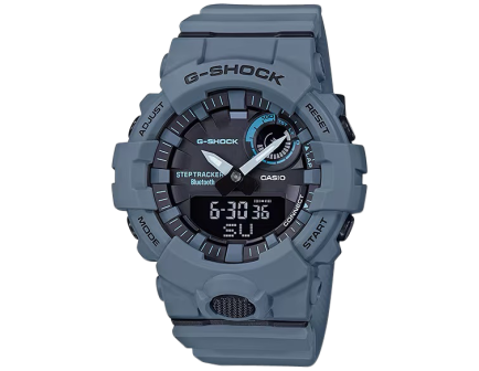 Casio G-Shock Power Trainer GBA800 Analog/Digital Wrist Watch, Blue Gray - GBA800UC2A