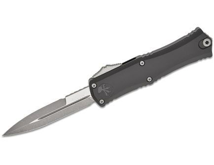 Microtech Mini Hera II Apocalyptic OTF Bayonet Point Knife, Black - 1701M-10APRD