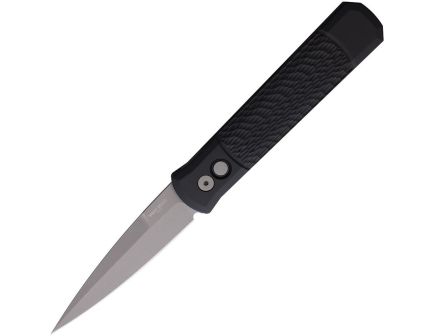 Pro-Tech Godfather Automatic Folding Spear Point Knife, Black - PTK924