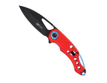 MTech USA A2003 Folding Drop Point Knife, Red - MT-A2003R