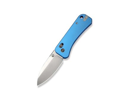 WE Knife Co. Banter 2 Drop Point Knife, Blue Aluminum - WE23075-1