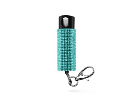 Guard Dog Bling it On Pepper Spray w/ Keychain, Teal - PS-GDBO-TL