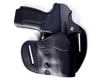 Urban Carry Lockleather RMR 218 OWB Right Hand Leather Holster, Black - LL-OWB-RMR-218-BK-R
