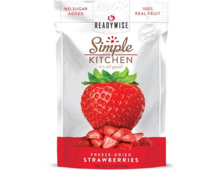 ReadyWise Simple Kitchen Freeze Dried Strawberries 6 Count - RWSK05-006