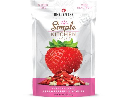 ReadyWise Simple Kitchen Freeze Dried Strawberries & Yogurt 6 Pack - RWSK05-913