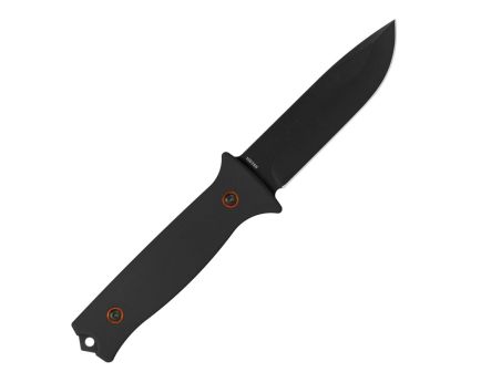 704 Gear Baron Fixed Blade Drop Point Knife, Black - FB-B-14