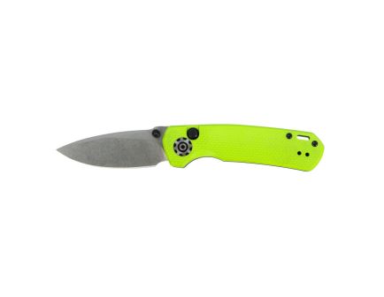 704 Gear Dynamo Folding Drop Point Knife, Lime Green - DYN01-G10-LIM