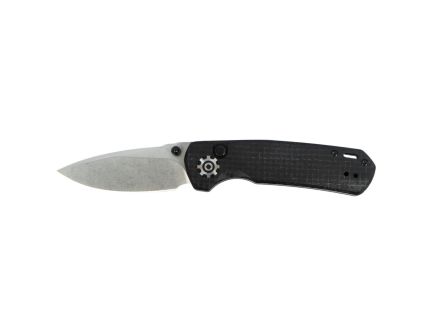 704 Gear Dynamo Folding Drop Point Knife, Black Micarta - DYN01-MIC-BLK