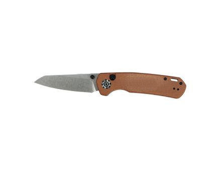 704 Gear Mantis Folding Drop Point Knife, Brown Micarta - MAN01-MIC-BRN