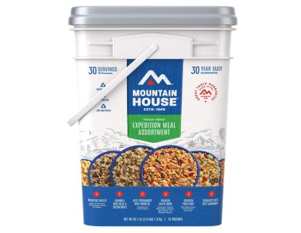 Mountain House Expedition Meal Assortment Bucket Freeze Dried Food Supply - 81664