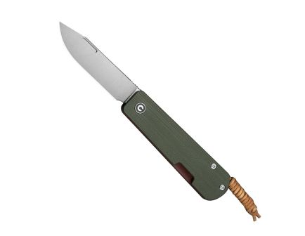 CIVIVI Slippy Sendy Clip Point Slip Joint Knife, Green - C24075B-1