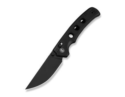 CIVIVI Noctis Folding Straight Back Knife, Black - C24020C-1