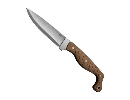 CIVIVI MDRN Hunter Fixed Blade Drop Point Knife, Brown - C23078-2
