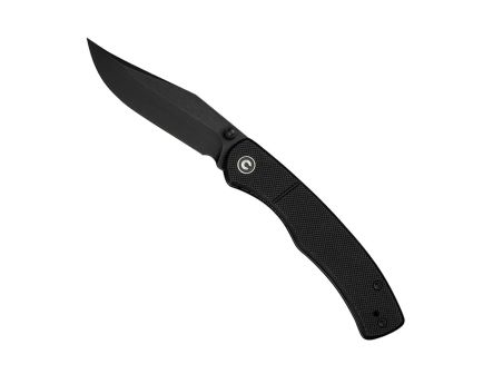 CIVIVI Clingman Folding Clip Point Knife, Black - C23065-1