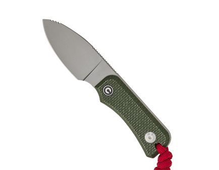 CIVIVI Baby Banter Fixed Blade Drop Point Knife, Green - C23045-2