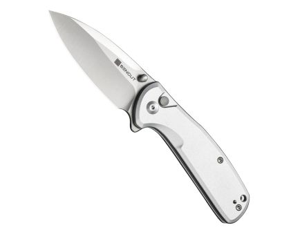 SENCUT ArcBlast Folding Drop Point Knife, Silver - S22043B-2