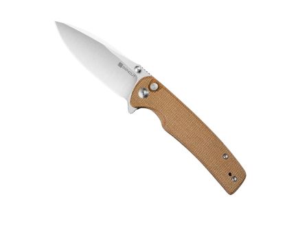 SENCUT Sachse Folding Drop Point Knife, Brown - S21007-3