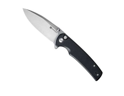SENCUT Sachse Folding Drop Point Knife, Black - S21007-5