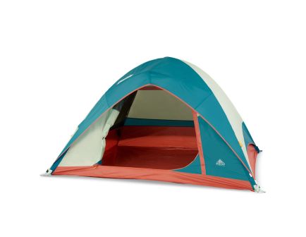 Kelty Discovery Basecamp 4 Camping Tent, Green/Stormy Blue - 40835722STB