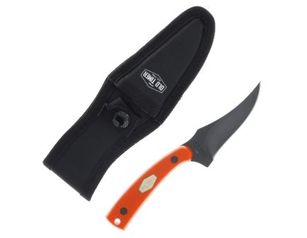 Old Timer Sharpfinger Fixed Blade Clip Point Knife, Blaze Orange - 1227060