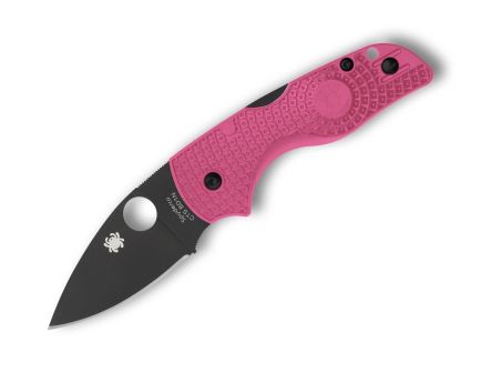 Spyderco Lil' Native Lightweight Folding Drop Point Knife, Pink - C230PPNBK