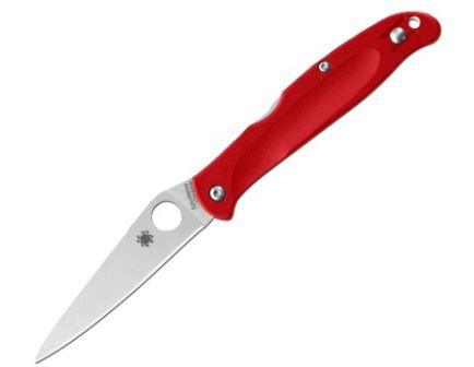 Spyderco Charisma Folding Drop Point Folding Knife, Red - BD1N