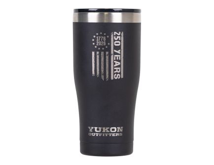 Yukon 250 Vertical Flag 20oz Tumbler, Black