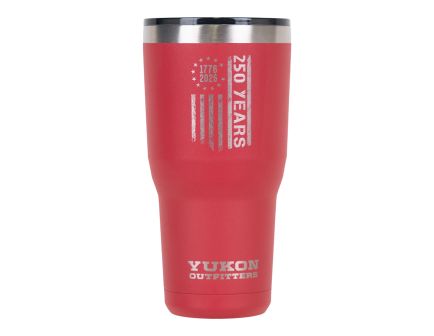 Yukon 250 Vertical Flag Tumbler, Red - 30oz