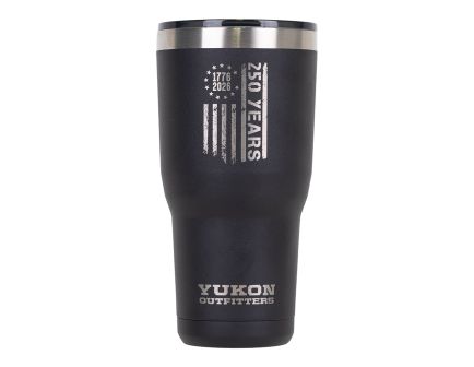 Yukon 250 Vertical Flag Tumbler, Black - 30oz