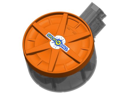 Splat R Ball ORANGE Drum Magazine 800 round capacity  - 950015