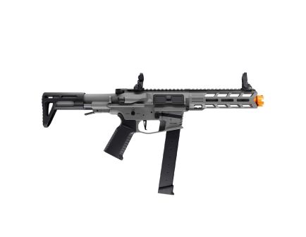 Game Face Cyclone Electric Full/Semi-Auto Compact Airsoft Rifle, Grey/Black - GFCR