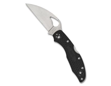 SPYDERCO BYRD Meadowlark 2 Lightweight Wharncliffe PlainEdge Folding Knife, Black - BY04PBKWC2