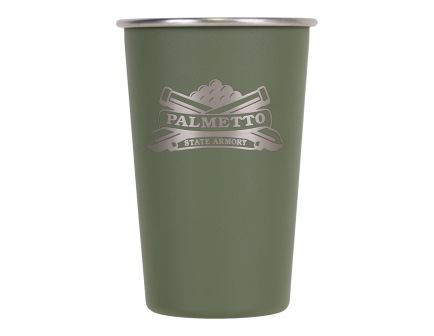 PSA Engraved Logo 16oz Stainless Steel Pint, Olive Drab